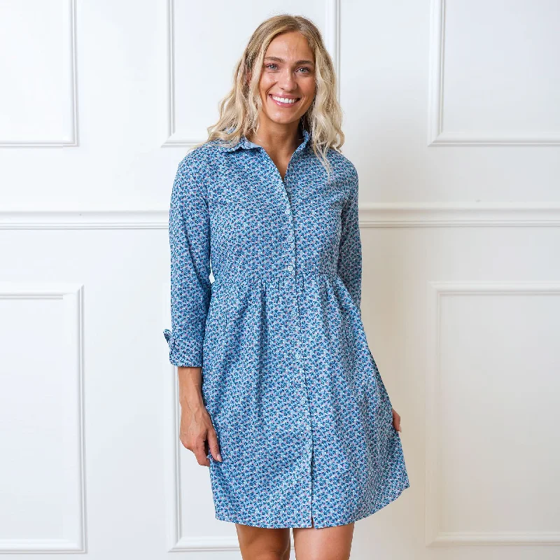 Button Front Organic Shirt Dress