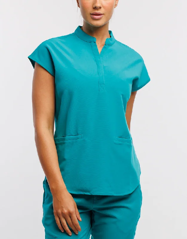 Apollo Scrub Top - Sydney Teal