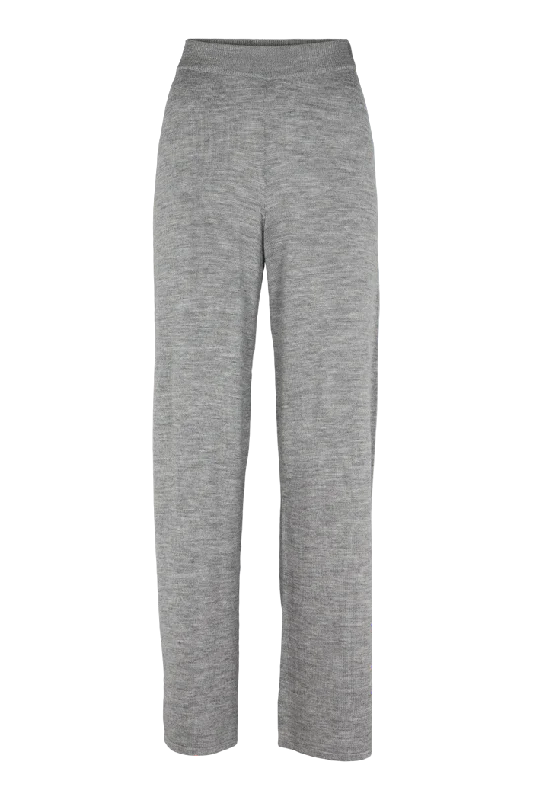 Vera Wide Pants - Light Grey Mel.