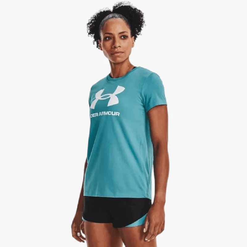 Under Armour Ladies Sportstyle Graphic Short Sleeve 433 Blue