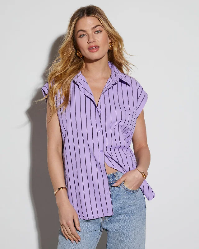 Mendez Short Sleeve Button Down Top