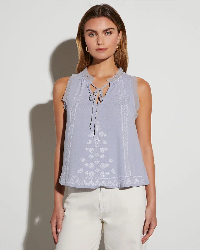 Zoe Embroidered Tunic Top