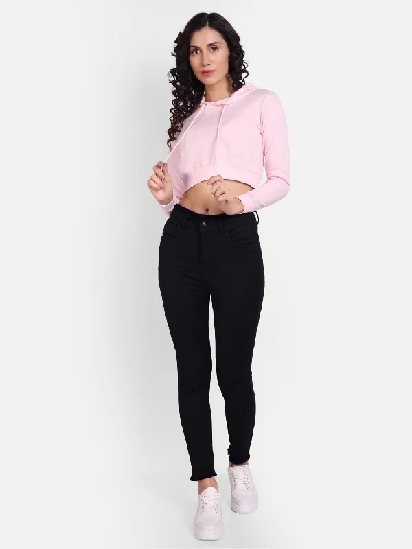 Crop Hoodie by UQ (Pink)