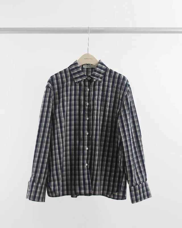 4884Q Simple Plaid Shirt