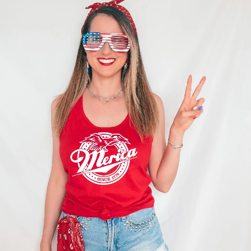 Merica Beer 4th of July Tank Top