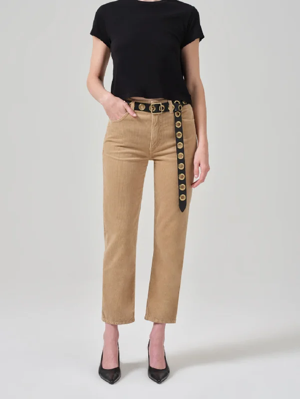 Zurie Straight Leg Corduroy Pant - Champagne