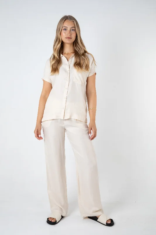 HADLEY CUPRO PANT - CREAM