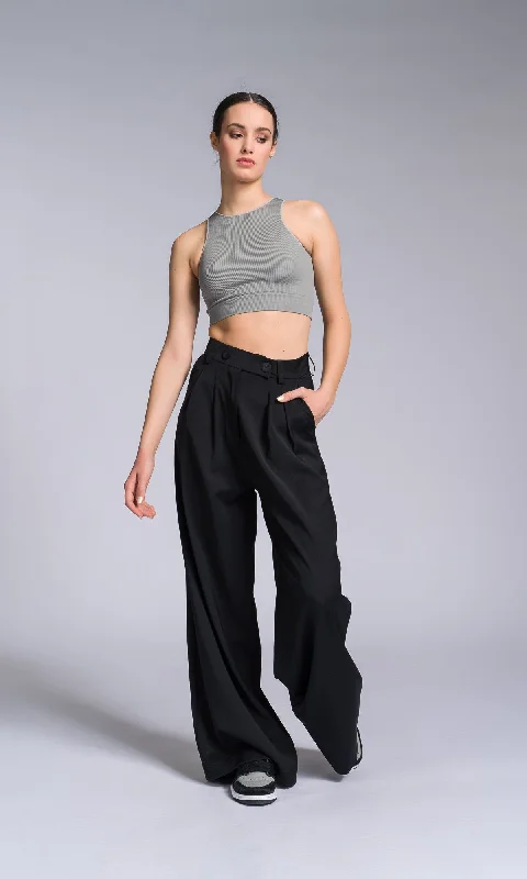 Cool Wool Tuck Pants