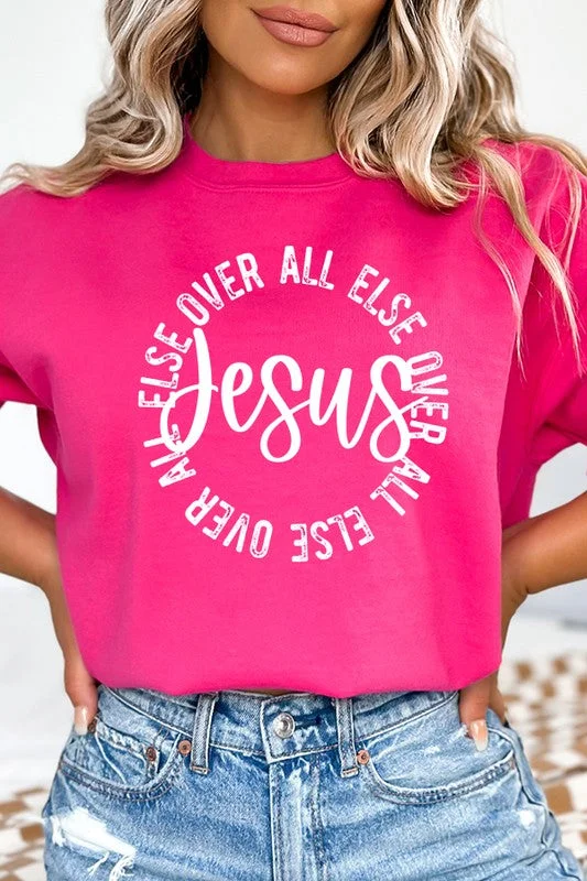 Love Like Jesus Floral Graphic Sweatshirt