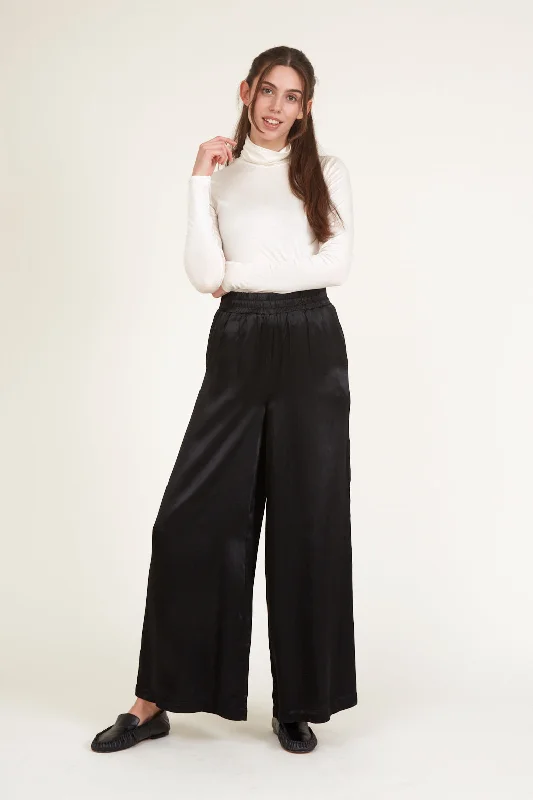 Flora Wide Pants - Black