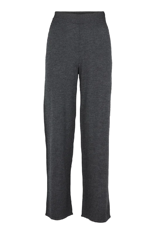 Vera Wide Pants - Dark Grey Mel.