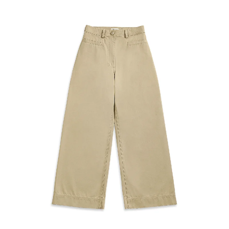 Wide Leg Pants Khaki