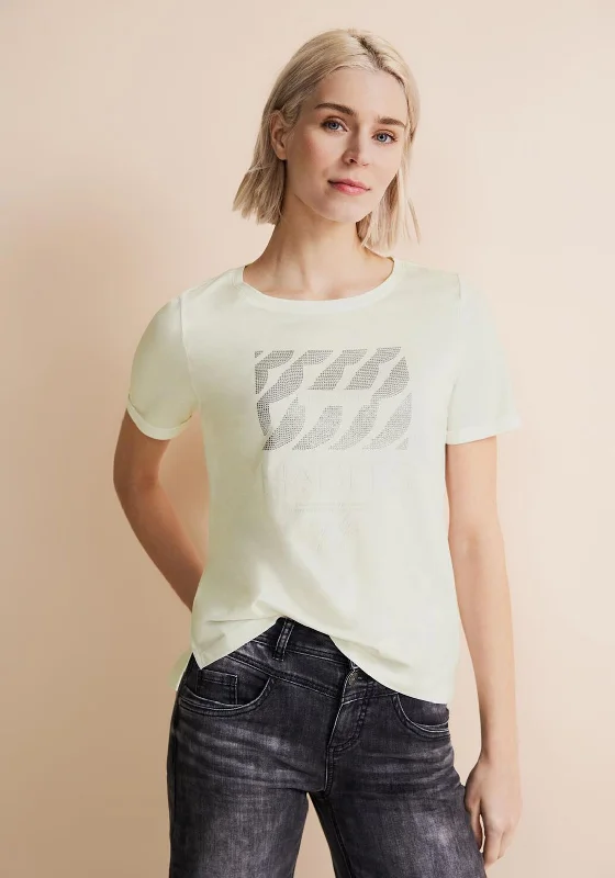 Street One Embellished Print T-Shirt, White