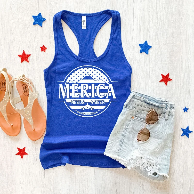 America Needs A Beer 4th of July Tank Top