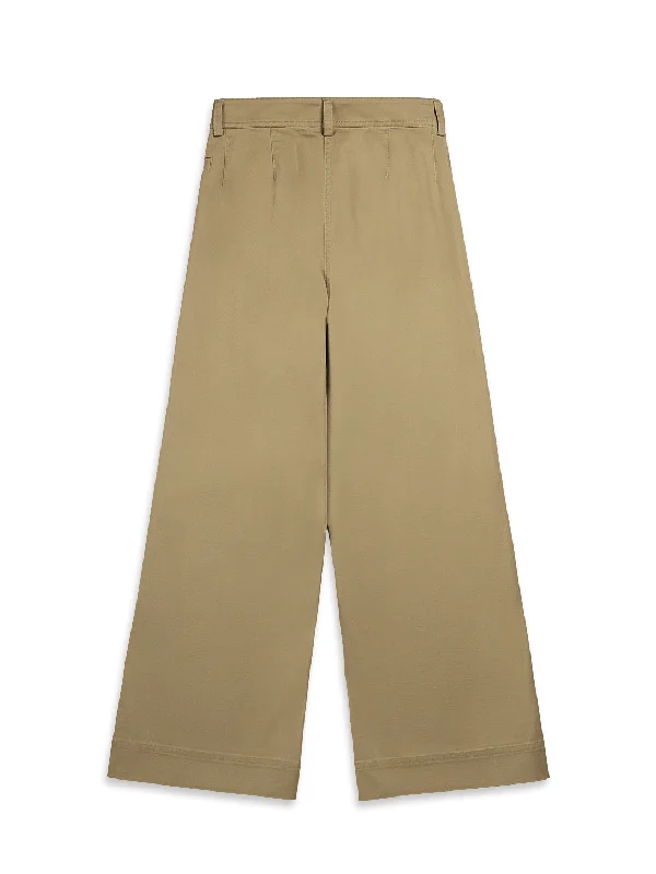 Wide Leg Pants Khaki