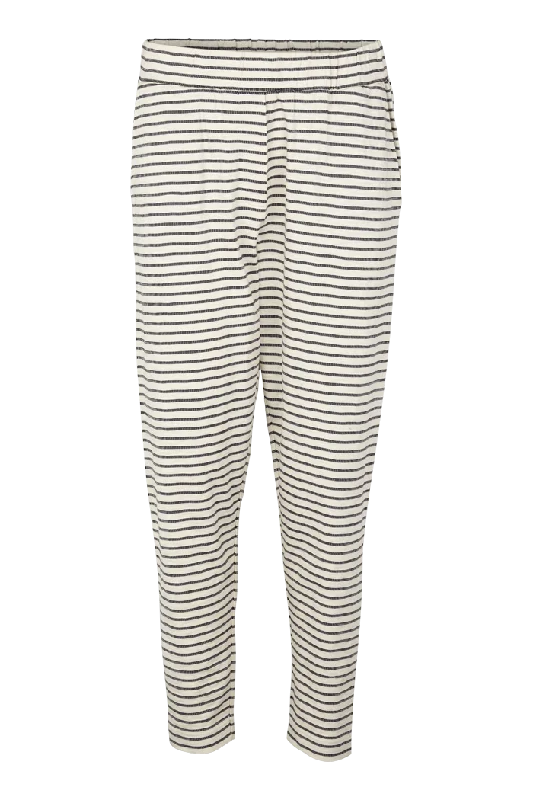 Saga Pants GOTS - Whisper White/Black