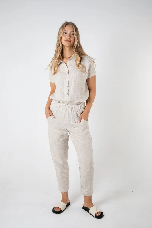 SUTTON HEMP PANT - NATURAL