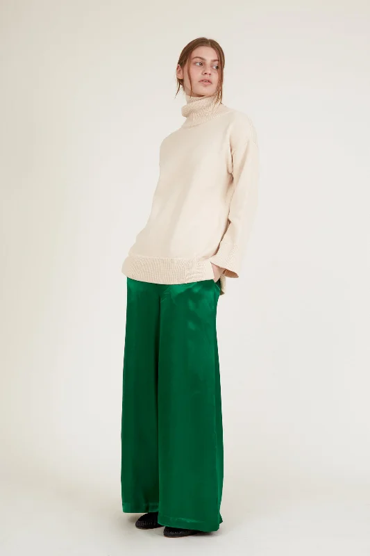 Flora Wide Pants - Green Jacket