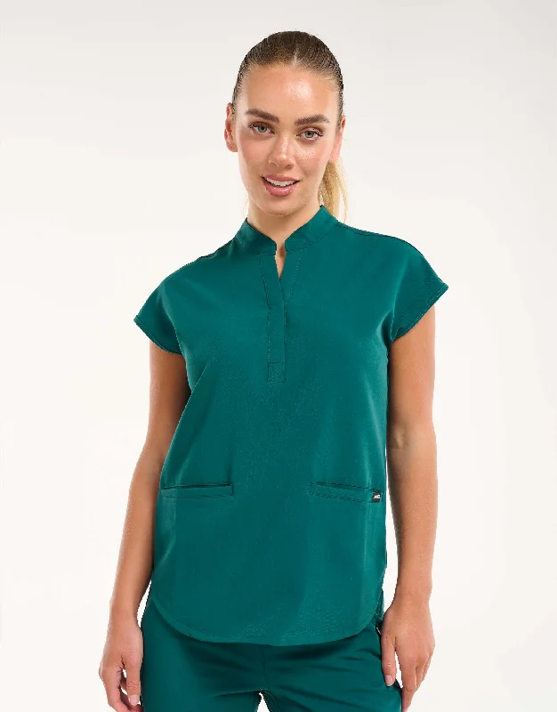 Apollo Scrub Top - Harbour Green