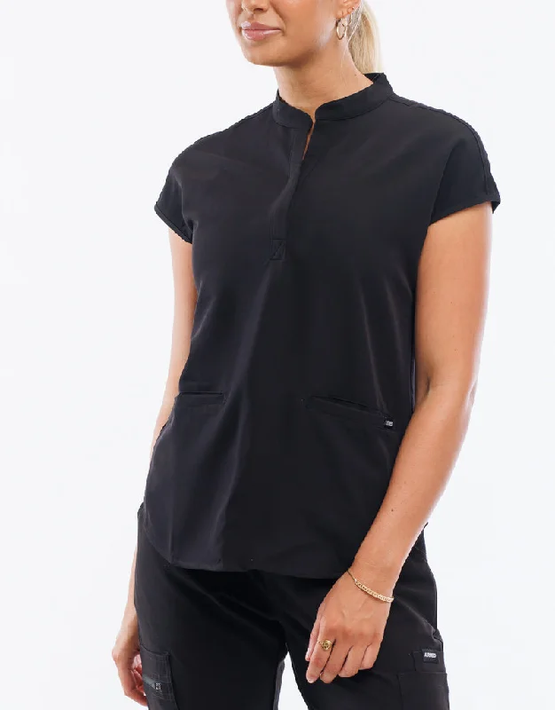 Apollo Scrub Top - Black