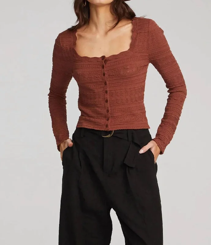 Year-End Clearance Wilfred Sweater In Pecan