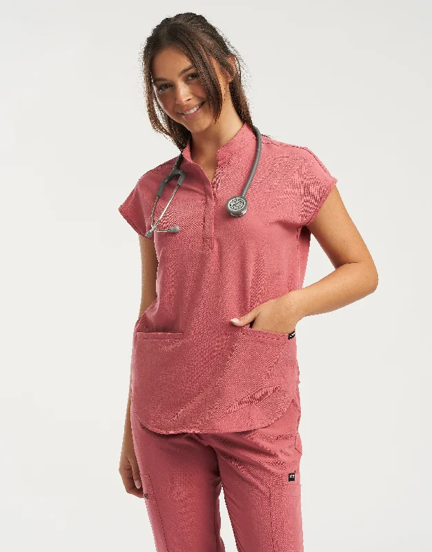 Apollo Scrub Top - Mauvewood