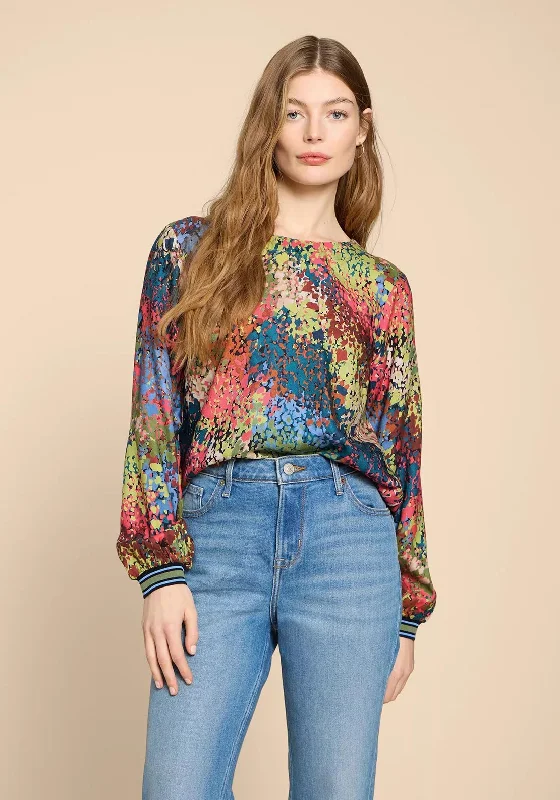 White Stuff Iris Floral Print Top, Pink