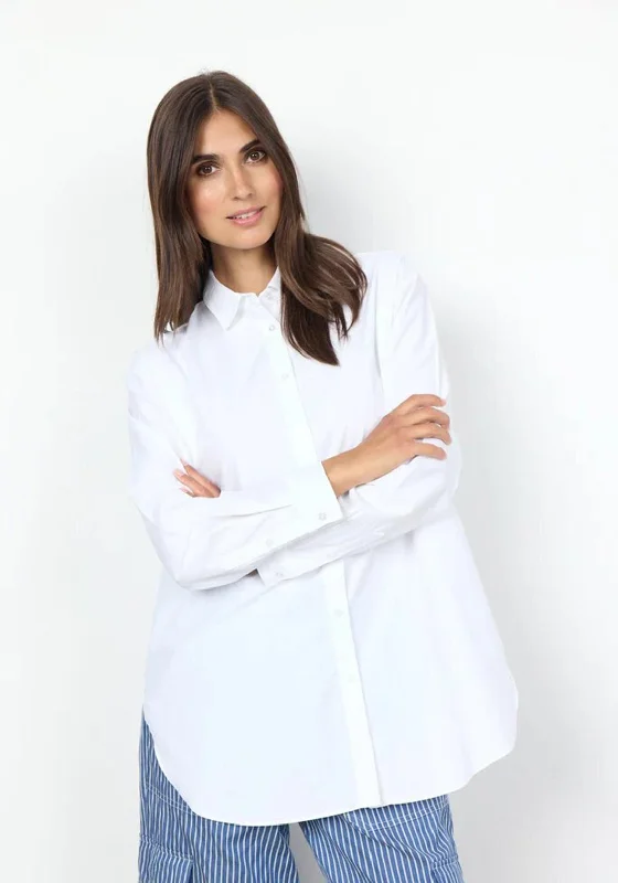 Soyaconcept Netti Basic Long Sleeve Shirt, White