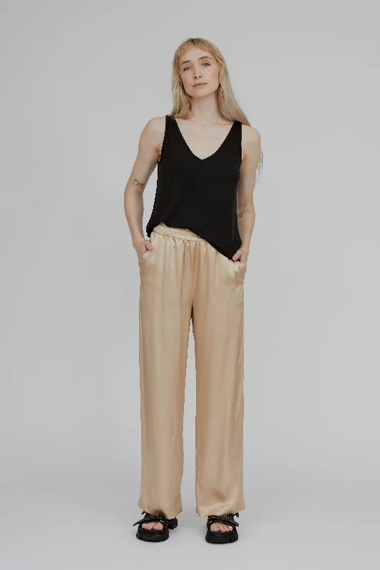 Flora Long Pant - Sesame