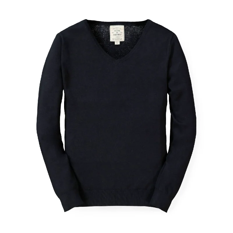 Fine Gauge V-Neck Sweater